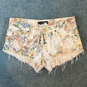 Billabong Floral Jean Shorts